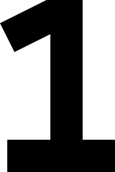 Number 1 Laser Cut Svg File, Free Vectors File